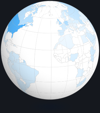 Statable 3D globe widget spotted on a live tools website, countries shaded by visitor volume
