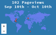 Map of site visitors