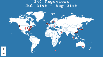Visitor map for tianhaoma5.github.io
