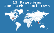Map showing where site visitors come from