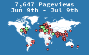Locations of visitors to this page